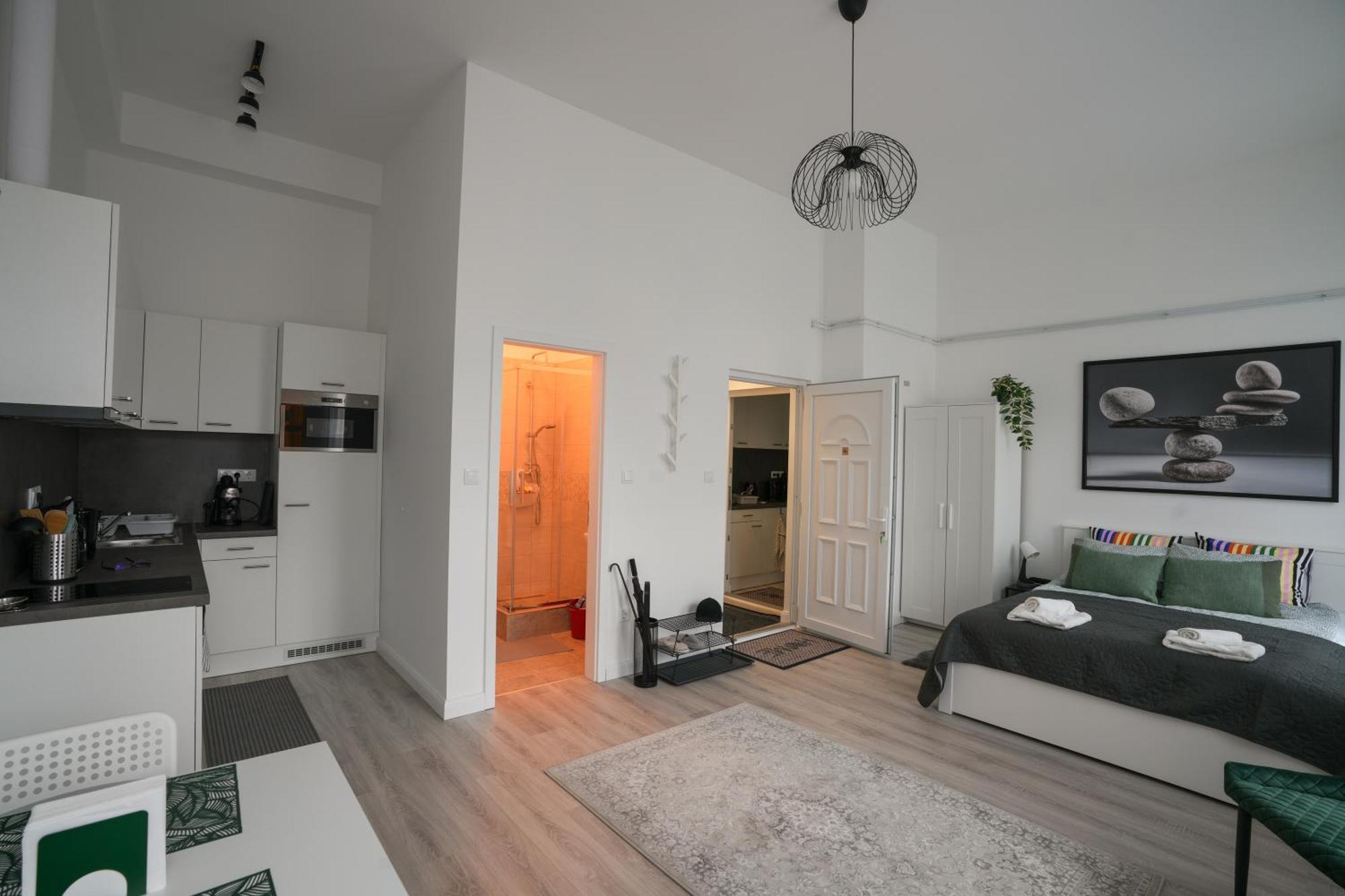Апартаменти Beautiful Newly Refurbished Studio,fully Equipped Walking Distance To The Park Where Will Find The World Famous Szechenyi Thermal Bath Spa, Museums , And The Capital Circus , Ac, Smart Tv, High Speed Internet *